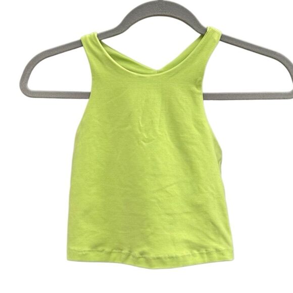 Beyond Yoga Spacedye Focus Cropped Workout Tank Top in Lime Size XS - Picture 5 of 9